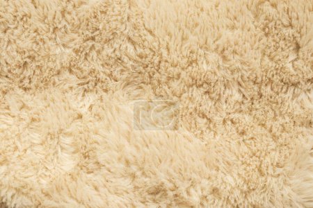 Foto de Fondo de textura de lana de tela de piel esponjosa marrón - Imagen libre de derechos