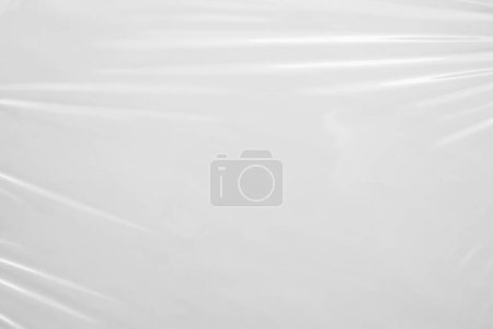 Foto de Blanco transparente película de plástico envoltura textura de fondo - Imagen libre de derechos