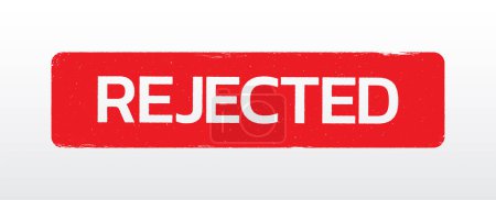 Illustration for Red "REJECTED" Stamp vector. - Royalty Free Image
