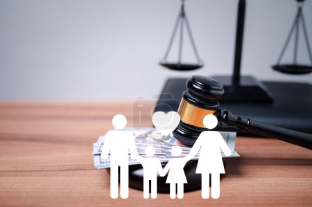 Photo for The family and child law concept is an essential part of the justice system, and courts play a crucial role in ensuring that the government's policies and laws regarding families, children are upheld. - Royalty Free Image