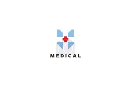 Illustration for Template logo design for medical organization - Royalty Free Image