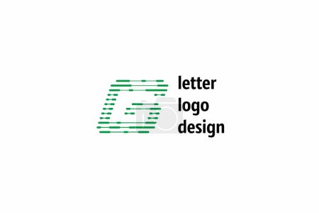 Template logo design solution with stylization letter g