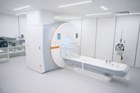 Photo for New CT computer tomography in the oncology hospital, modern equipment will help detect cancer - Royalty Free Image