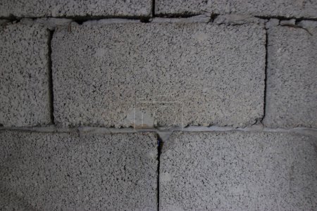 Photo for Abstract brick background, cinder block - Royalty Free Image