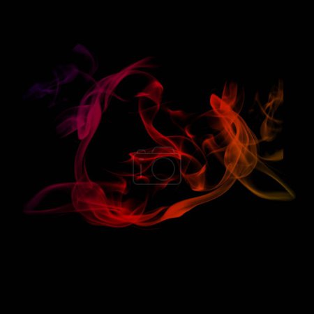Téléchargez les photos : Fermoir plasma rouge effet fumée, fumée ou feu, couche effet visuel superposée isolé noir - en image libre de droit