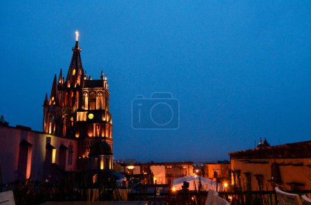 Photo for San Miguel de Allende downtown buildings Quertaro - Royalty Free Image