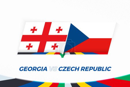 Georgien gegen Tschechien in der Fußball-EM-Qualifikation, Gruppe F..