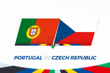 Portugal gegen Tschechien in der Fußball-EM-Qualifikation, Gruppe F..