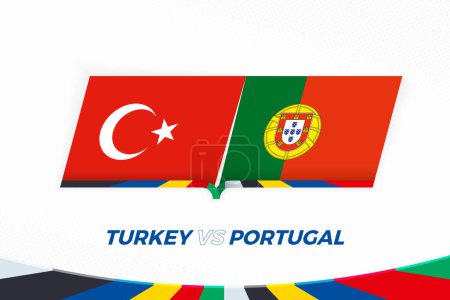 Türkei gegen Portugal im Fußball-Wettbewerb, Gruppe F..