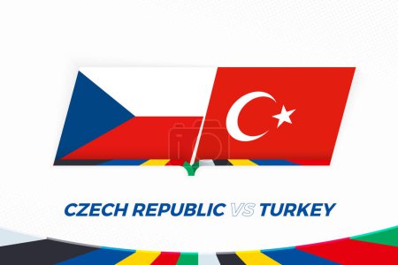 Tschechien gegen Türkei in der Fußball-EM-Qualifikation, Gruppe F..