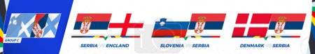 Spiele der serbischen Fußballmannschaft in der Gruppe C des Internationalen Fußballturniers 2024.