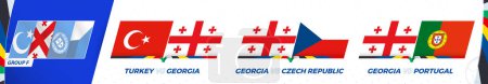 Georgia football team games in group F of International football tournament 2024.