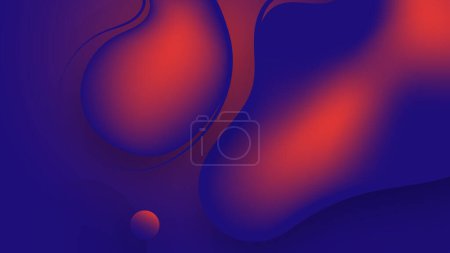 Téléchargez les photos : Blue purple orange abstract neon color design. Minimalism. Fluid Abstracts Design. Neon abstract gradient wallpaper, background. Digital motion. Geometric shape, dynamics. Poster, banner, flyer - en image libre de droit