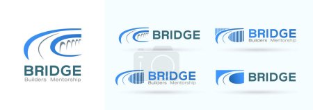Téléchargez les illustrations : Logo du pont design bundle - en licence libre de droit