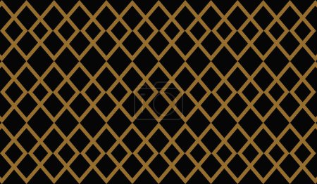 Téléchargez les photos : Vue du dessus, Motif carrés géométriques dorés texture de fond noir isolé pour la conception graphique, produit publicitaire, style coloré, cadre en tuiles - en image libre de droit