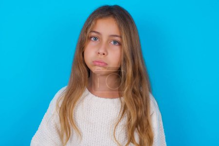 Photo for Pretty teen girl depressed and worry for distress, crying angry and afraid. Sad expression. - Royalty Free Image