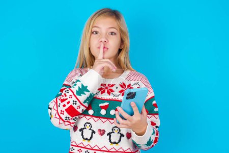 teen girl holding modern gadget ask not tell secrets