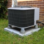 air conditioner near the new house cold fan install supply modern system electrical professional climate outdoor
