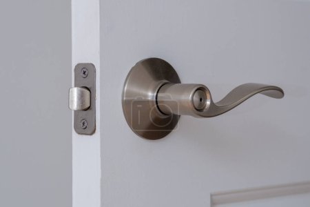 the door handle is installed in the doors metal new service