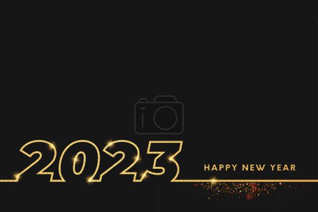 Foto de 2023 - Un saludo de año nuevo - Imagen libre de derechos