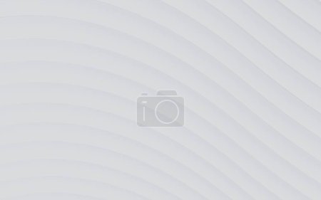 Photo for White paper cut abstract background. minimalistic modern design for business presentations. abstract paper poster with wavy layers. 3d rendering. - Royalty Free Image