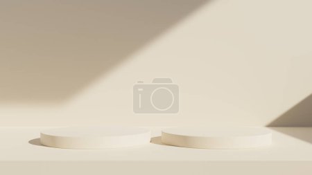 Photo for Abstract background for product presentation, podium display, minimal pastel 3d scene - Royalty Free Image