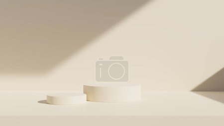 Foto de Fondo abstracto para la presentación del producto, exhibición del podio, escena mínima del pastel 3d - Imagen libre de derechos