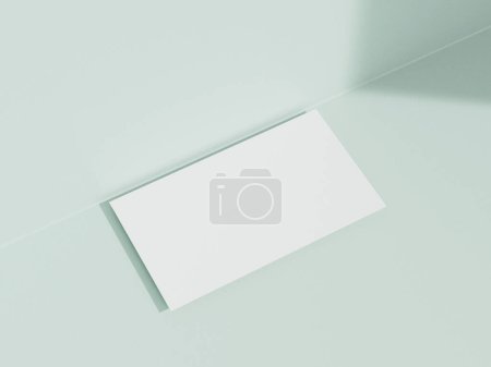 Téléchargez les photos : Modèle de carte de visite sur fond blanc - en image libre de droit