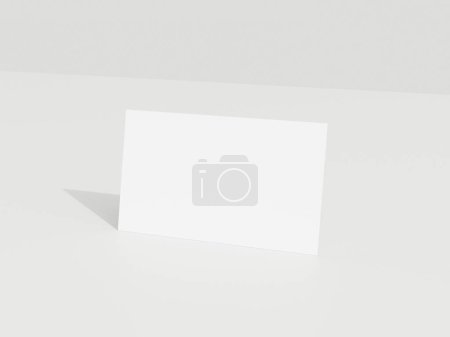 Téléchargez les photos : Modèle de carte de visite sur fond blanc - en image libre de droit
