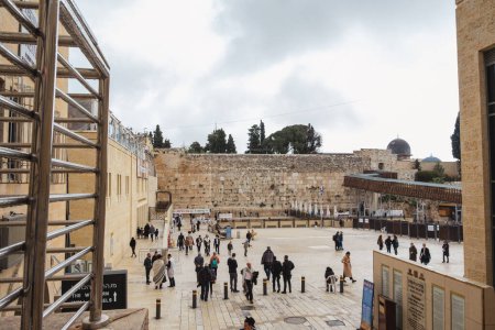 Foto de Jerusalén, Israel - 12 de abril de 2023. Entrada del Muro Occidental - Imagen libre de derechos