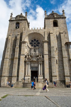 Photo for Porto, Portugal - September 17, 2023. Se of Porto Cathedral sunny day - Royalty Free Image