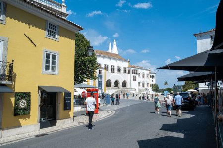 Téléchargez les photos : Sintra, Portugal - 14 septembre 2023. Palais national de Sintra - en image libre de droit