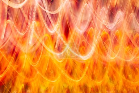Photo for Blur line of colorful light hot tone abstract background - Royalty Free Image