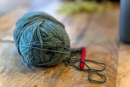 Photo for Crochet club. Balls of wool for knitting - Royalty Free Image