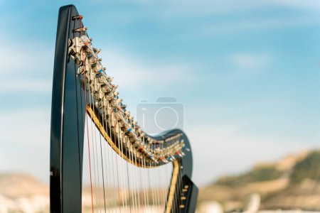 Photo for Electronic harp. Modern version of the traditional harp. - Royalty Free Image