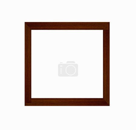 the wood frame isolated on white background