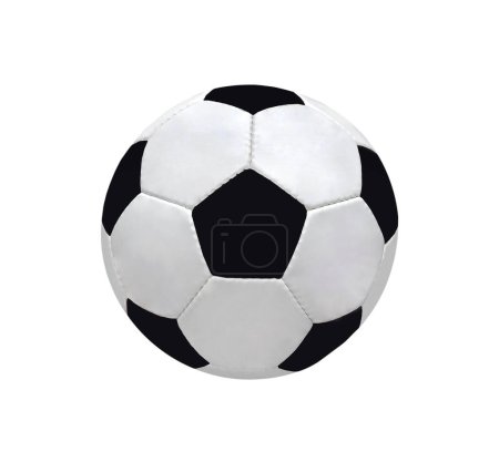 Foto de La pelota de fútbol aislado sobre fondo blanco - Imagen libre de derechos