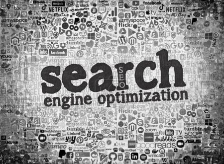 Photo for Search engine optimization, seo background - Royalty Free Image
