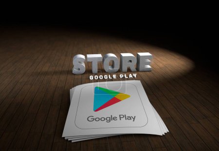 Téléchargez les photos : Google play store, Google Background - en image libre de droit