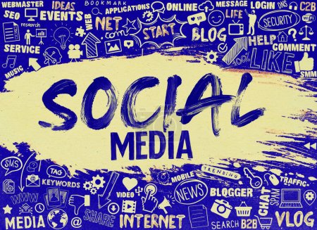 Social Media, Social Media Hintergrunddesign