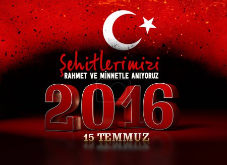 2016, Bandera de Turquía, Turquía - Diseño de fondo de Turquía