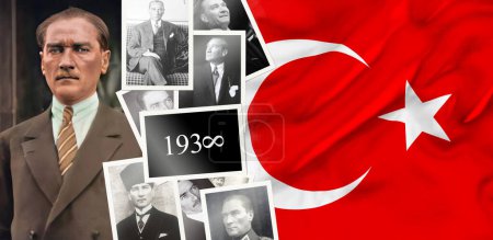 AtatürkTürkische Flagge, Türkei - Türkei Hintergrunddesign