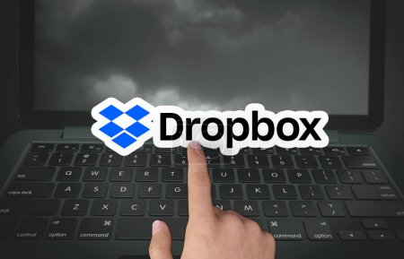 Photo for Dropbox, social media background - Royalty Free Image