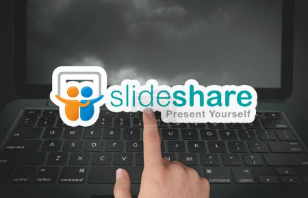 Téléchargez les photos : SlideShare, fond de médias sociaux - en image libre de droit