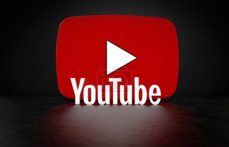 Photo for Youtube Background - Youtube 3D Design - Royalty Free Image