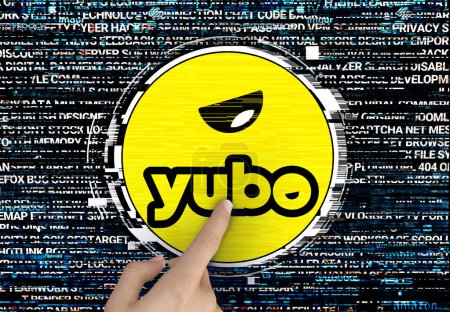 Foto de Yubo, diseño de logotipo para su uso en redes sociales y sitios de noticias - Imagen libre de derechos