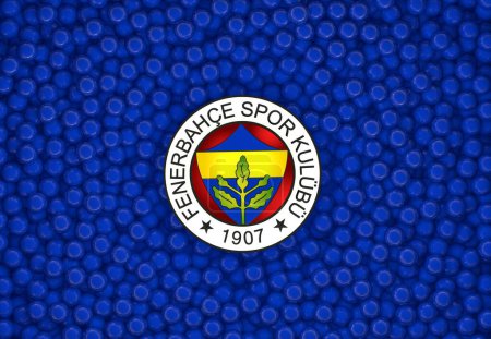 Téléchargez les photos : Drapeau logo du club de football Fenerbahce - FB - en image libre de droit