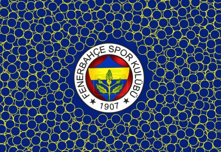 Téléchargez les photos : Drapeau logo du club de football Fenerbahce - FB - en image libre de droit