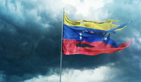 Foto de Bandera de Venezuela, República Bolivariana de Venezuela - Imagen libre de derechos