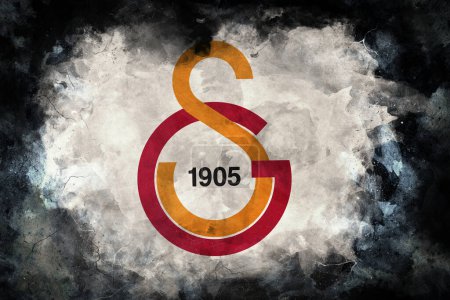 Photo for Galatasaray Flag, Galatasaray Football Club - GS Logo - Royalty Free Image